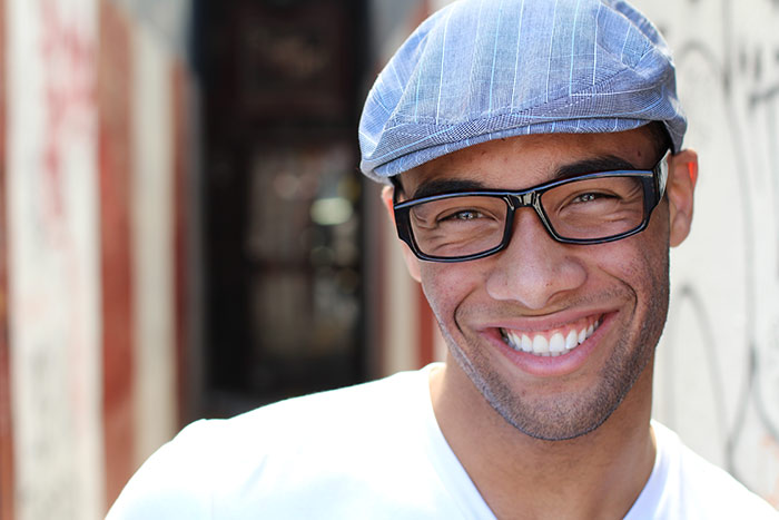 Young Smiling Man in Hat