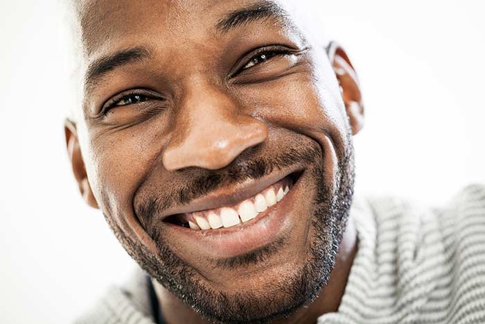 Close up of Smiling Man's Face