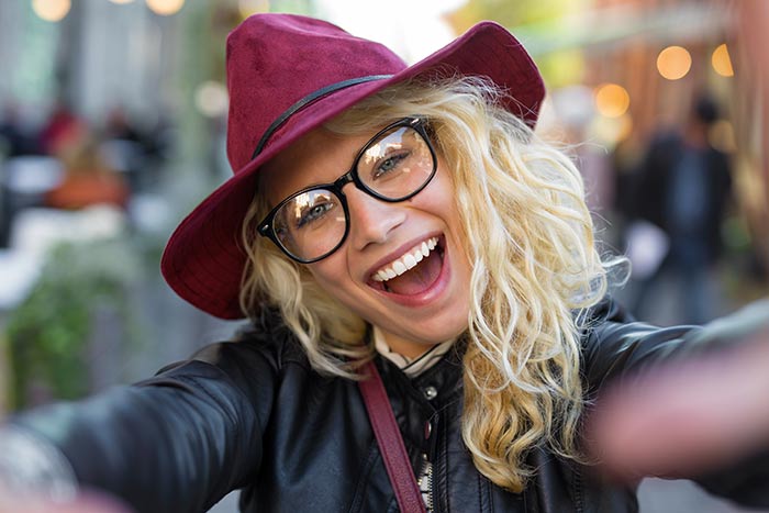 Woman Smiling for Camera