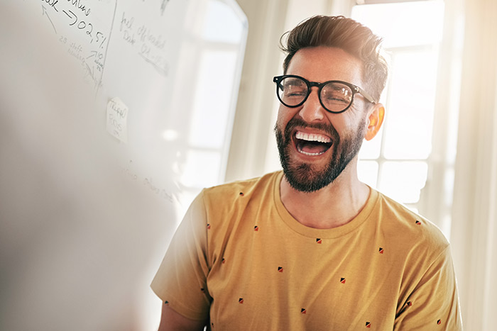 Laughing Young Man