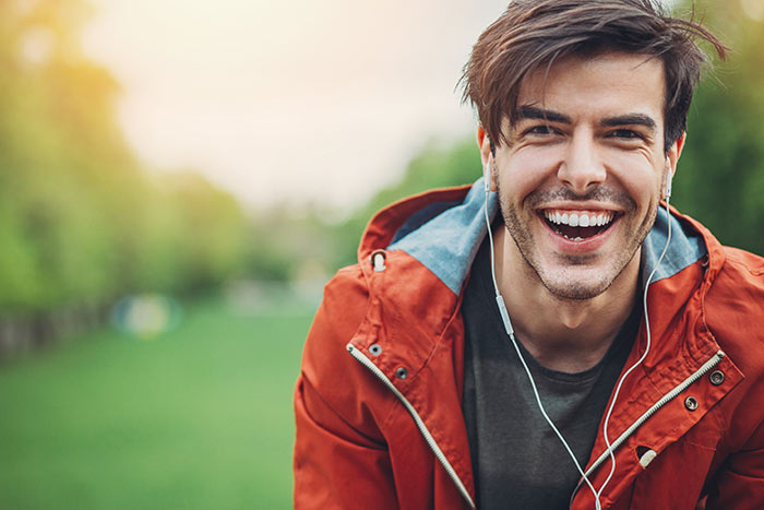 Young Man Laughing